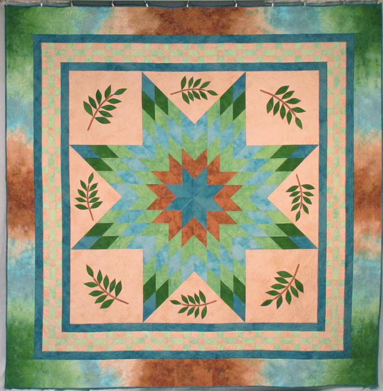 hand dyed lone star quilt