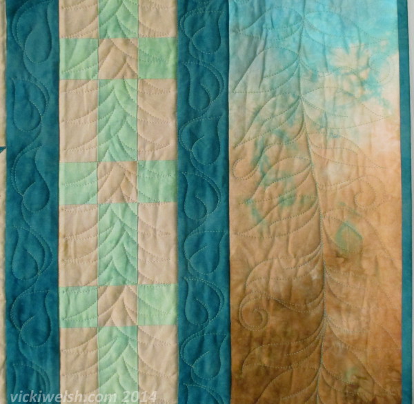 hand dyed fabric quilt