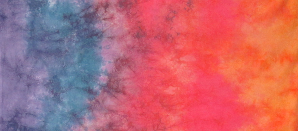 appalachian sunset gradient hand dyed fabric