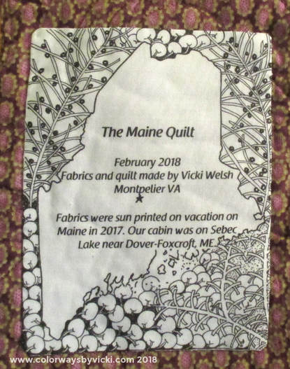 zentangle quilt label
