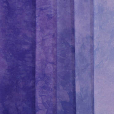 hand dyed fabric purple