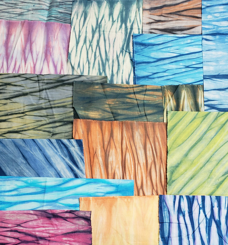 hand dyed fabric shibori