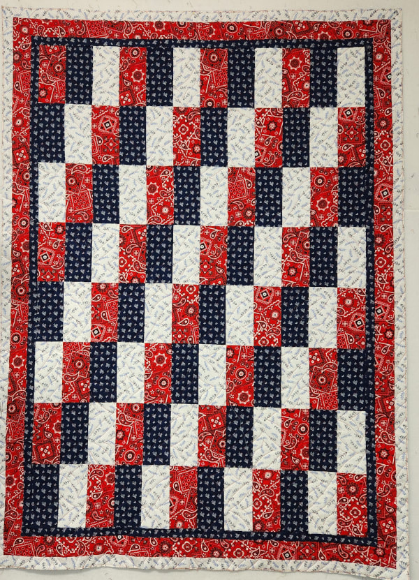 Red Heart Hearty Stripes Mosaic Crochet Blanket​ Pattern