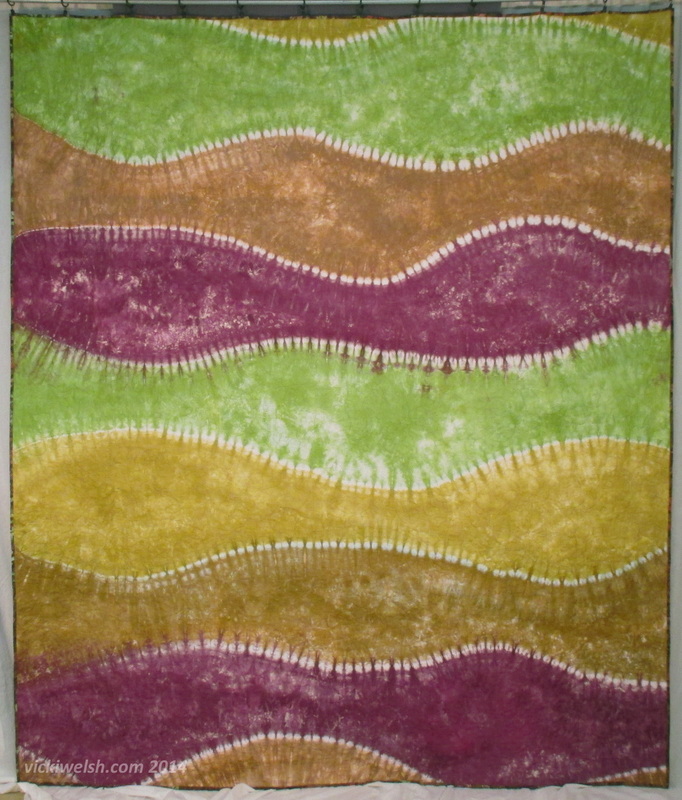 hand dyed quit back