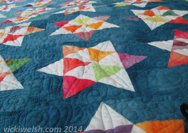 hand dyed quilt by vicki welsh