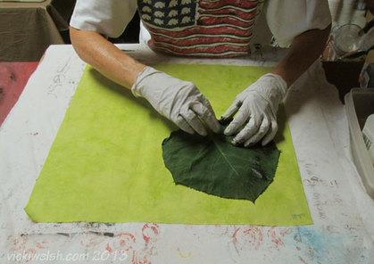 Leaf Printing Tutorial - Colorways By Vicki Welsh