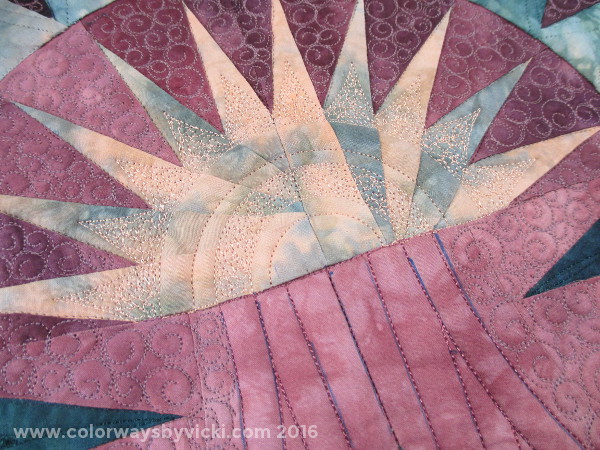 longarm quilting hand dyed fabric Picture