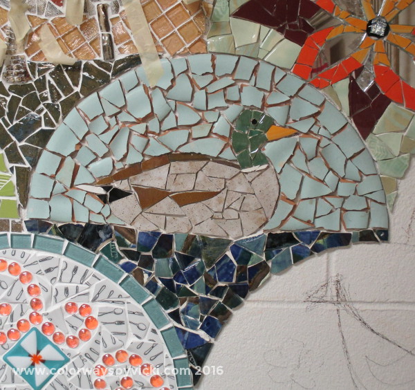 mallard duck mosaic