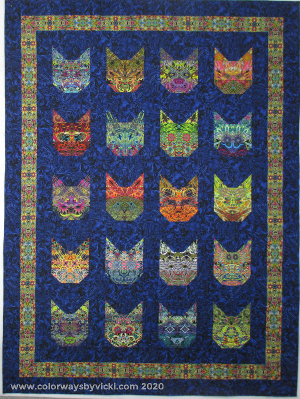 symmetry cat quilt
