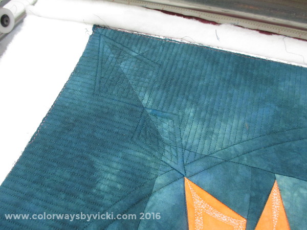hand dyed fabric longarm quilting