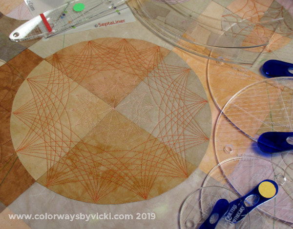 spirograph quilting