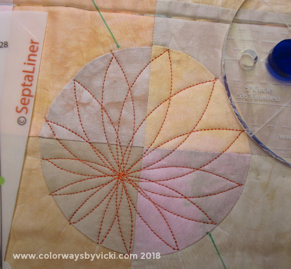 Spirograph quilting