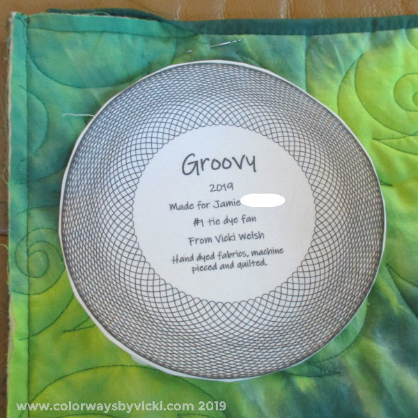 spirograph quilt label
