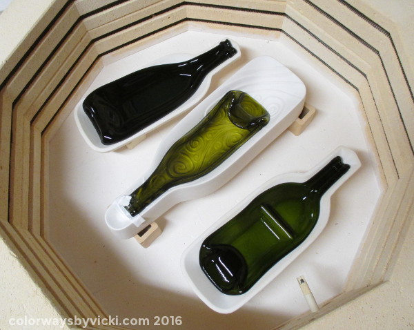 fused glass bottles