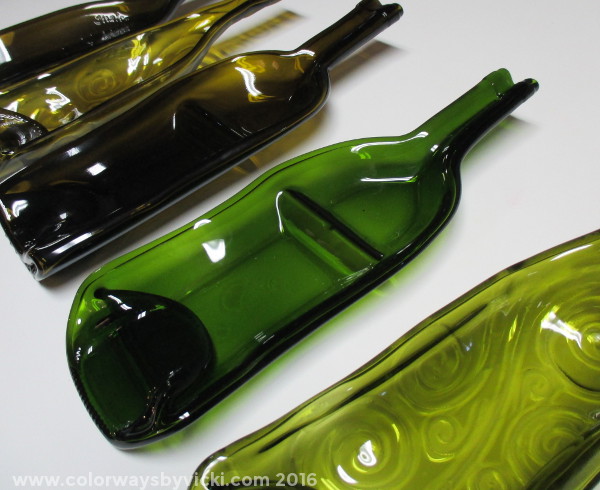 fused glass bottles