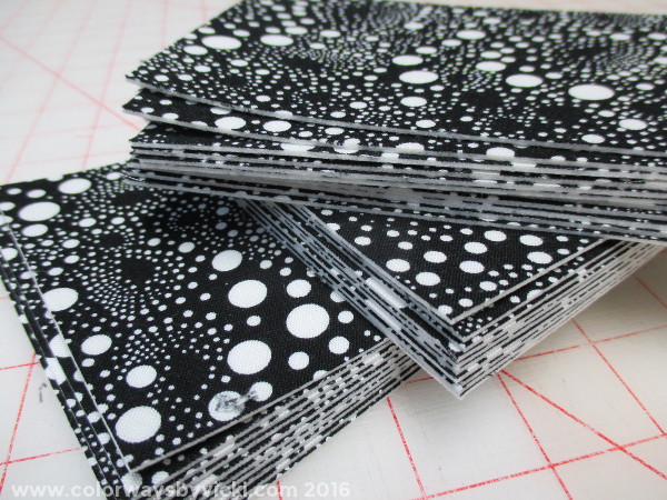 making fabric postcards