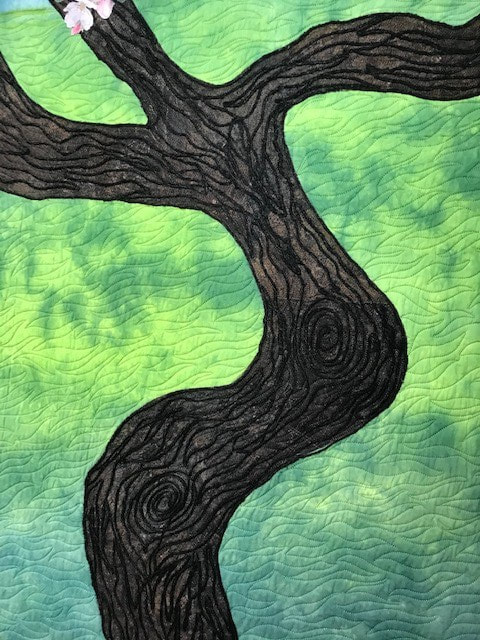 rachel derstine hand dyed fabric art quilt