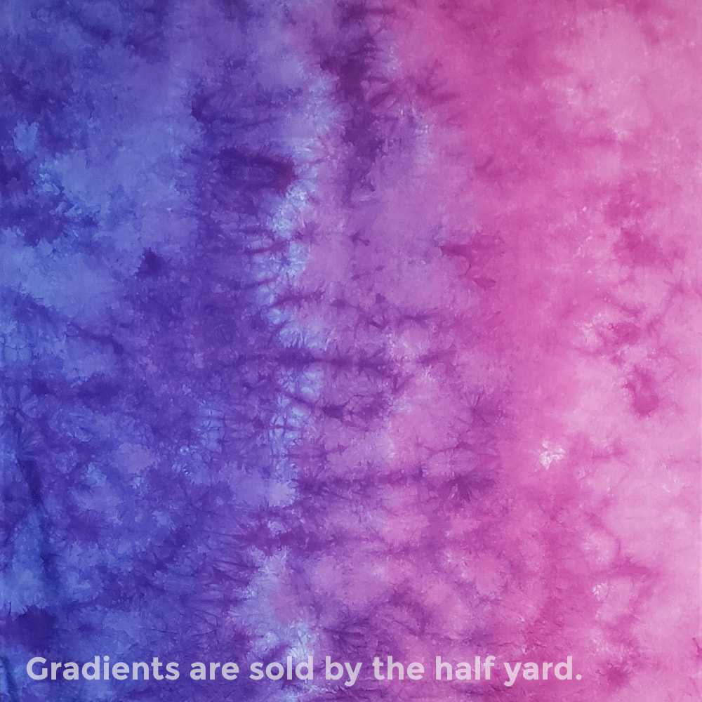 Morning Glory Gradient Fabric - Bright Pink, Purple and Blue