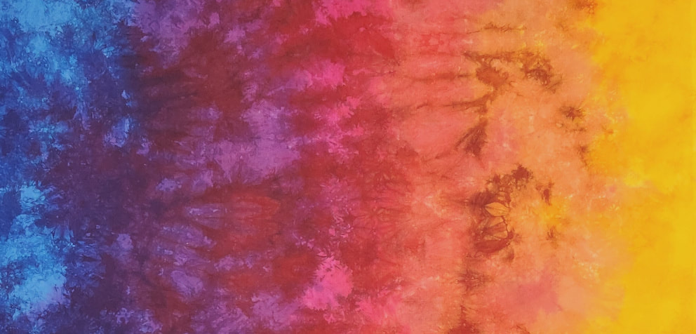 hand dyed fabric ombre